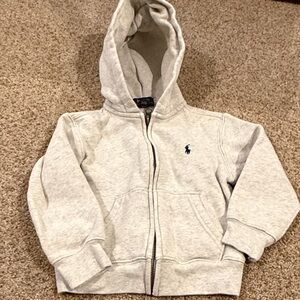 Polo by Ralph Lauren Kids Light Gray Zip-Up Hoodie